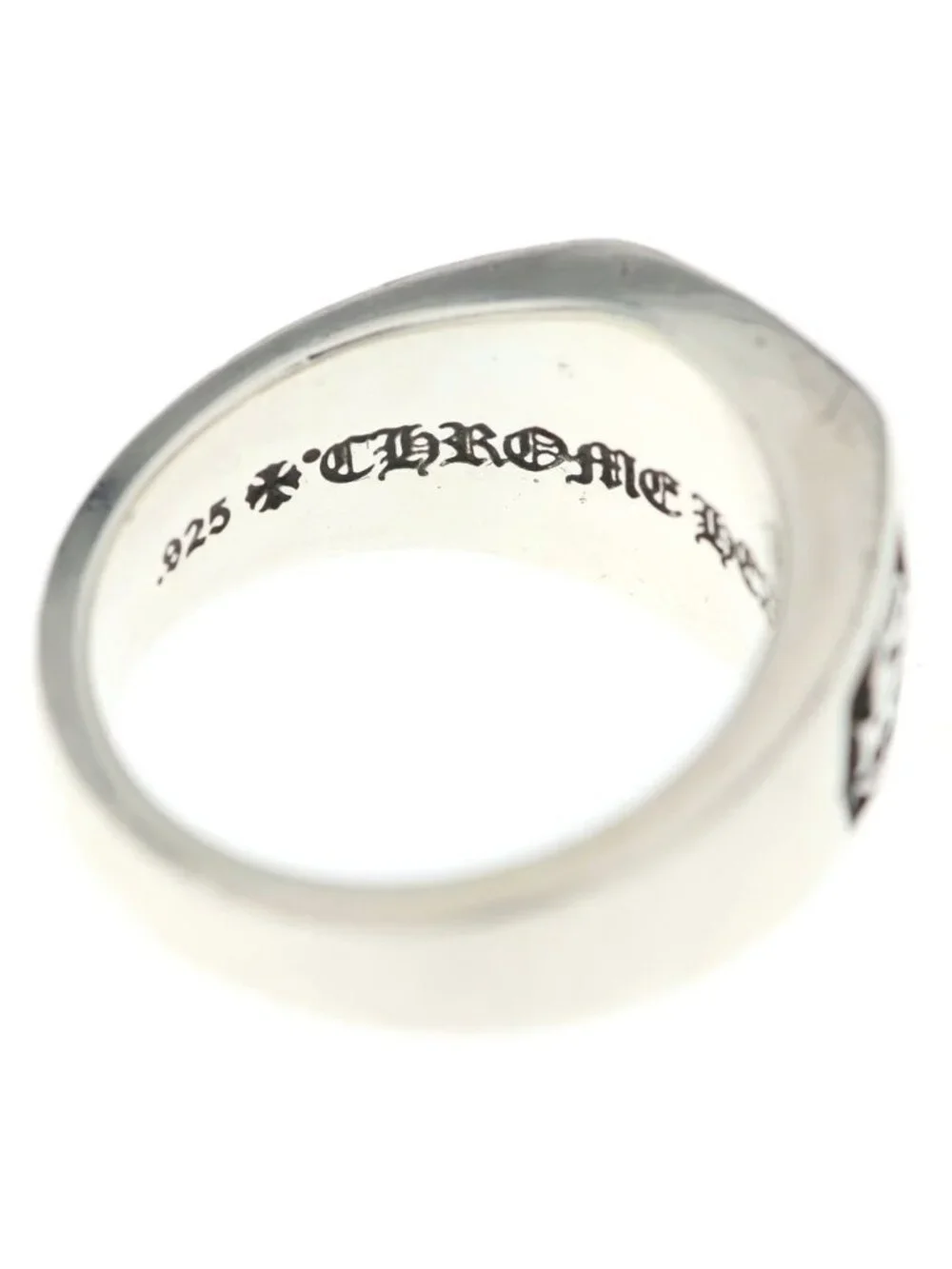Chrome Hearts SM Champion Small Ring Pave Diamond Silver